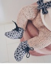 Moons Baby Ava Booties Grey Cheetah