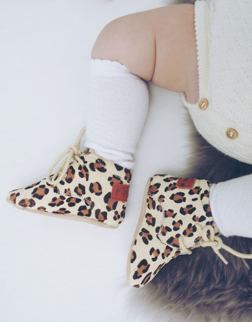 Moons Baby Ava Booties Leopard
