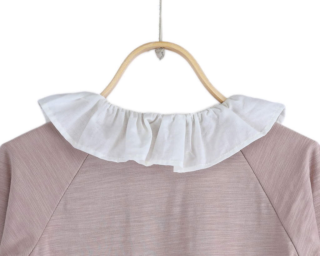 Augusta Shirt Dusty Pink Collar Back