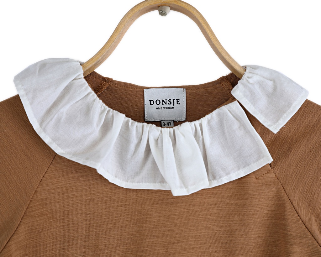 Augusta Shirt Mocha Bisque Collar