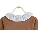 Augusta Shirt Mocha Bisque Collar Back