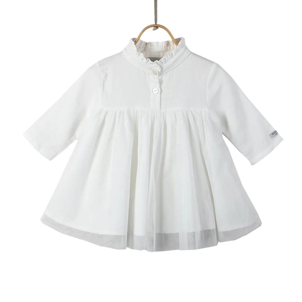 Fieke Dress Swan White (3-4)