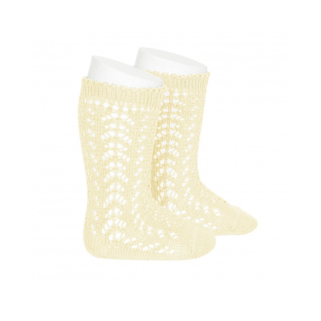 Openwork Knee High Sock Butter