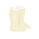 Openwork Knee High Sock Butter